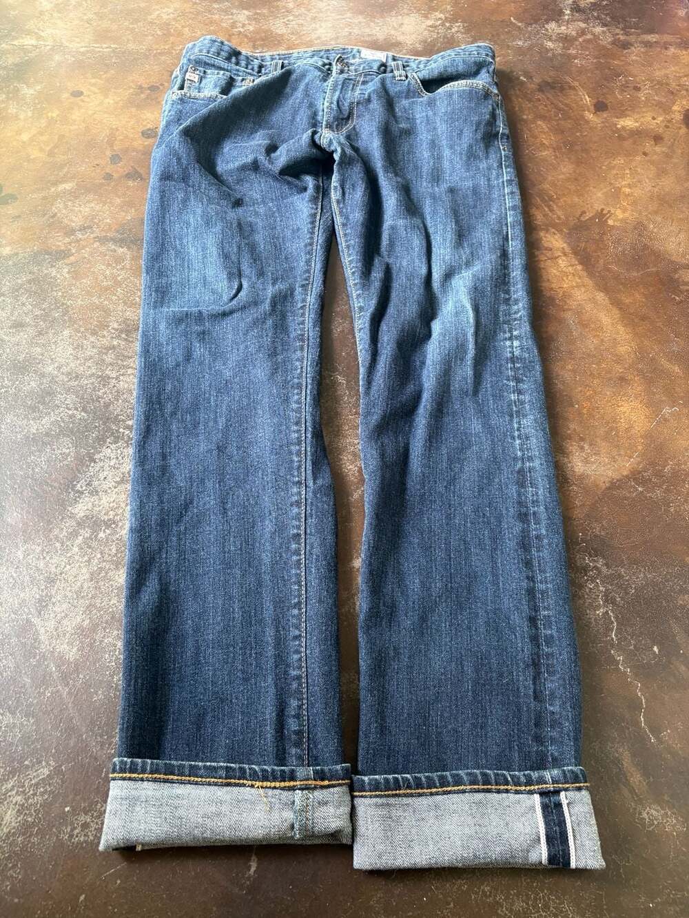 AG Adriano Goldschmied Selvedge The Tellis Modern Slim Jeans Size 34 Blue